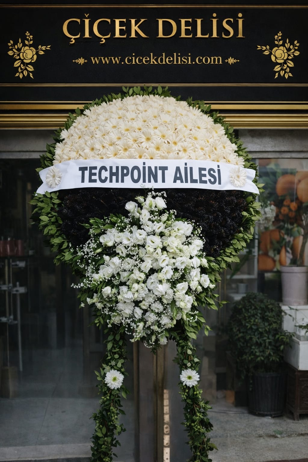 Pano Siyah Beyaz Cenaze �elenk